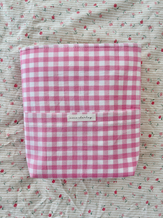 Pink Gingham Bible Sleeve