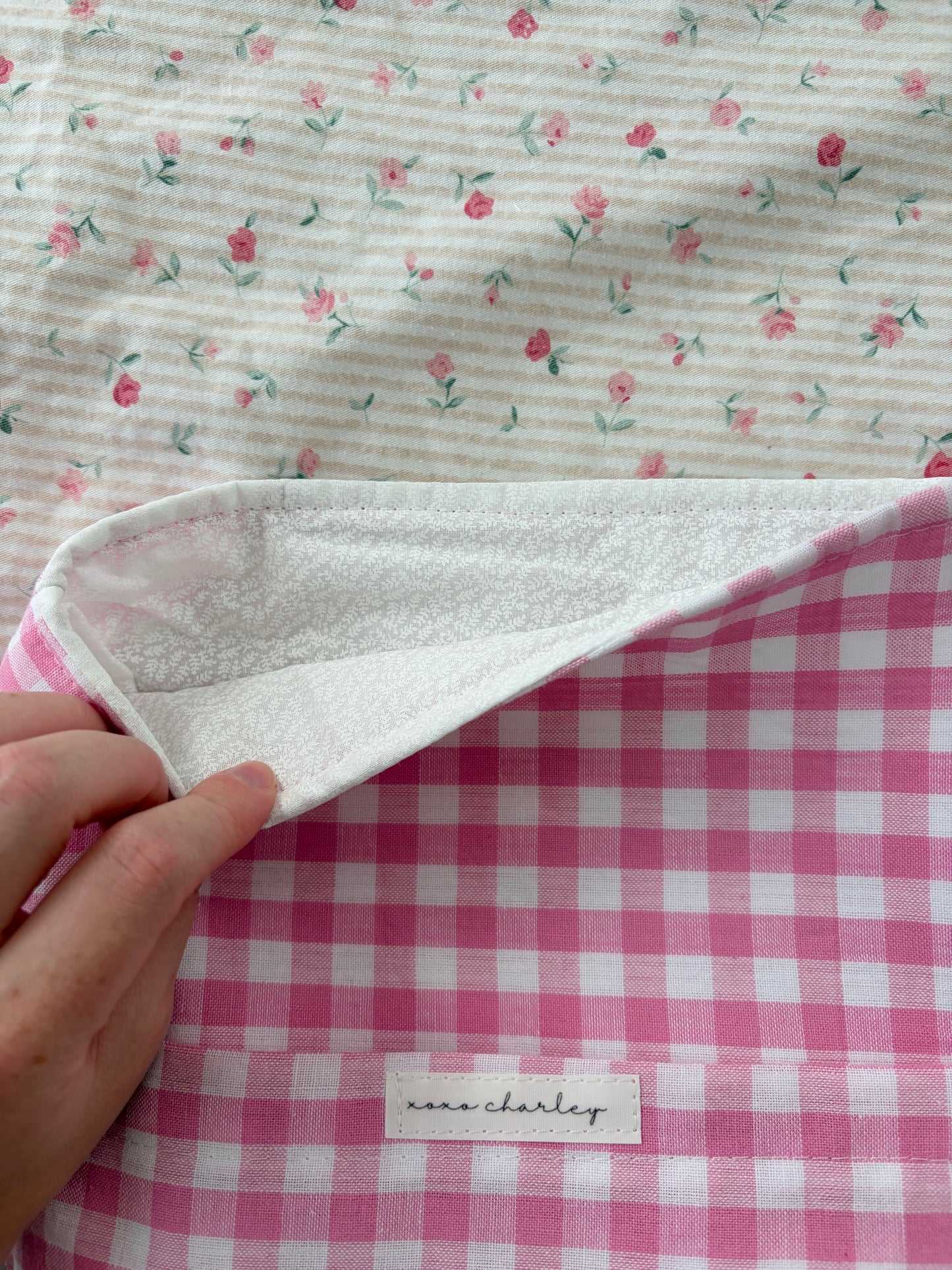 Pink Gingham Bible Sleeve