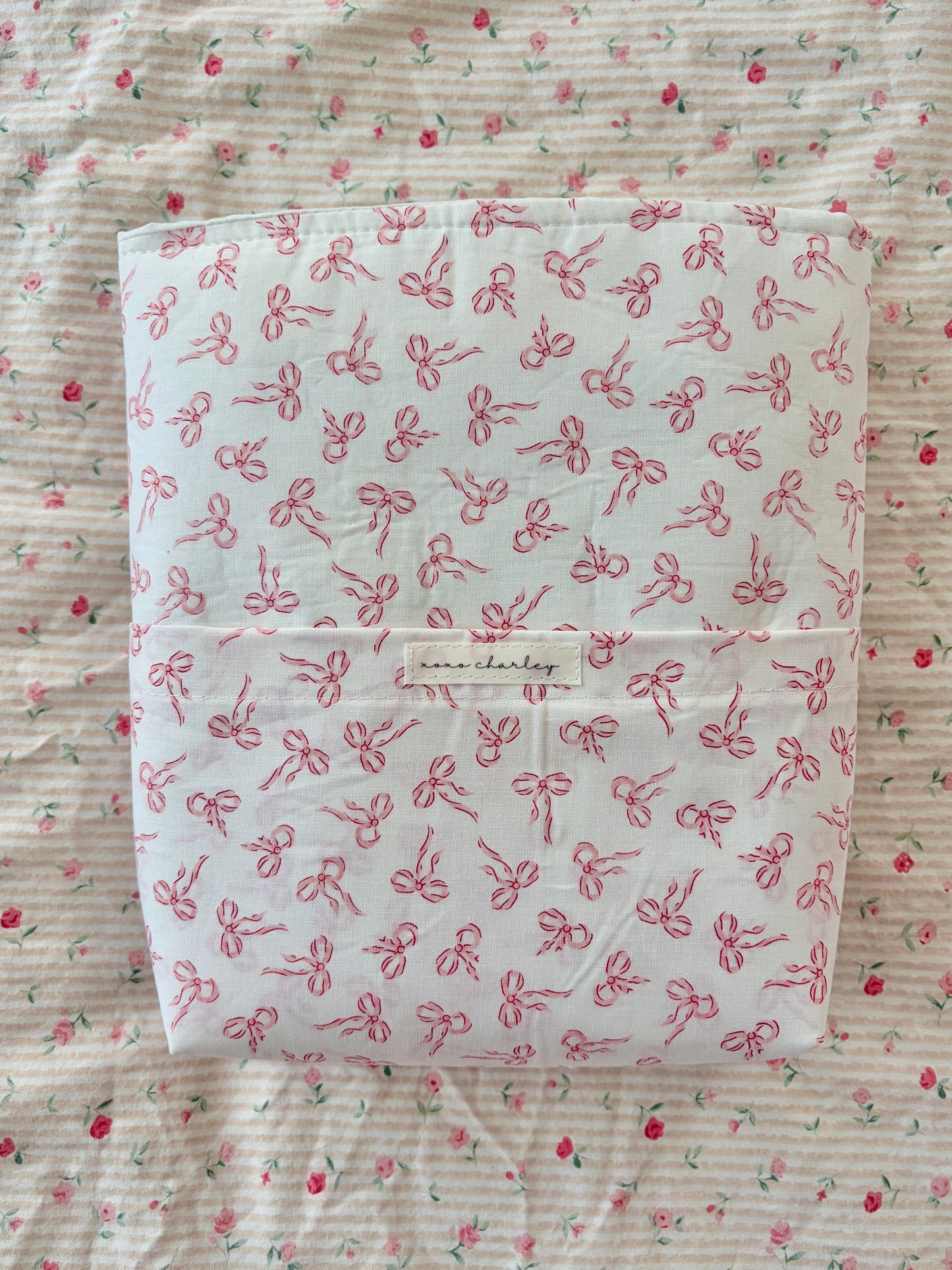 Mini Pink Bows Bible Sleeve