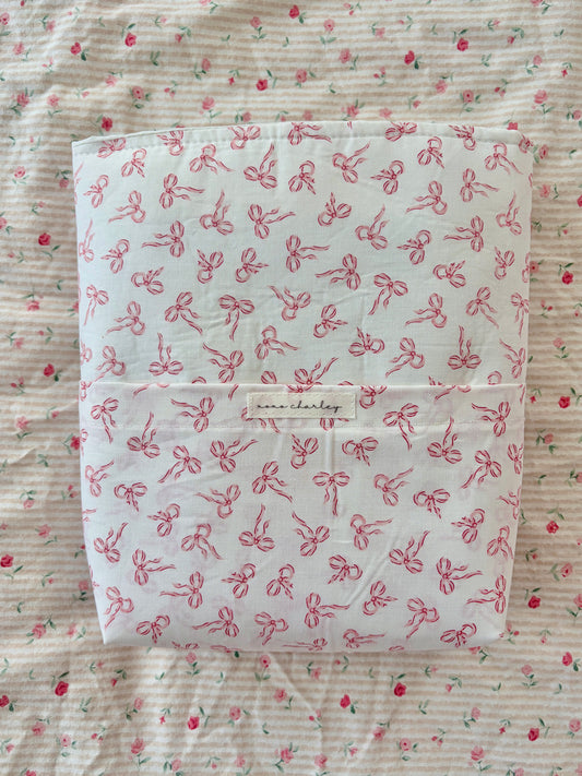 Mini Pink Bows Bible Sleeve