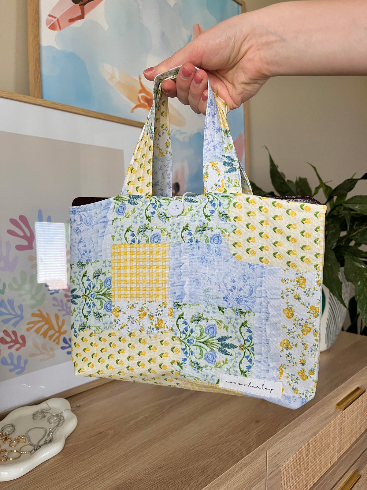 Green Patchwork Bible Tote