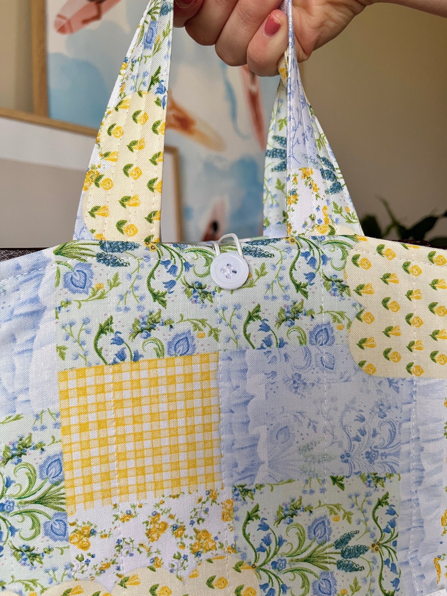 The Green Patchwork Bible Tote