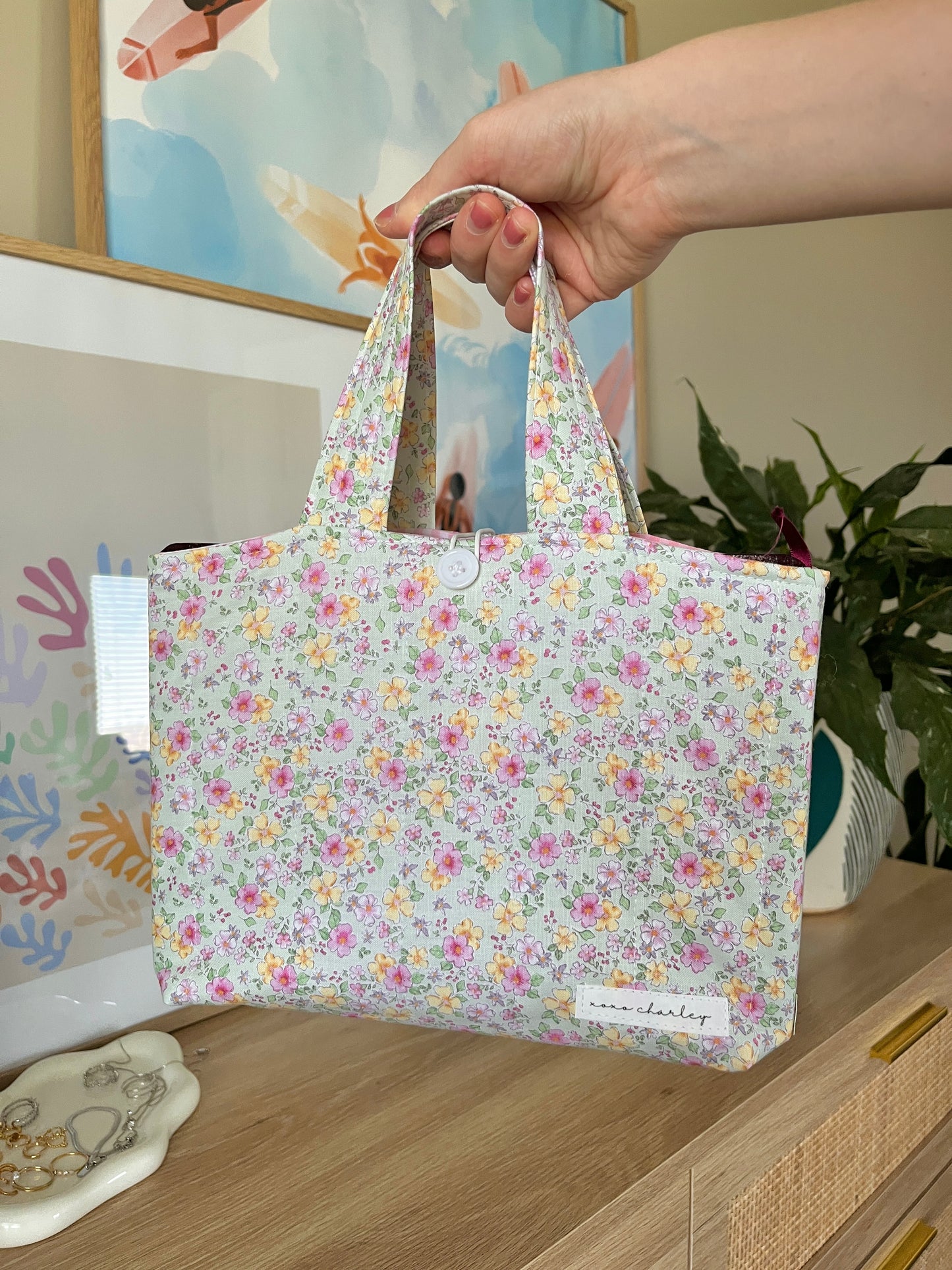 The Pink Peony Bible Tote