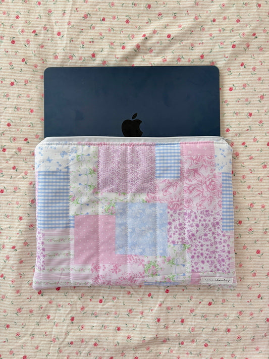 Pink Patchwork Laptop & Tablet Sleeve