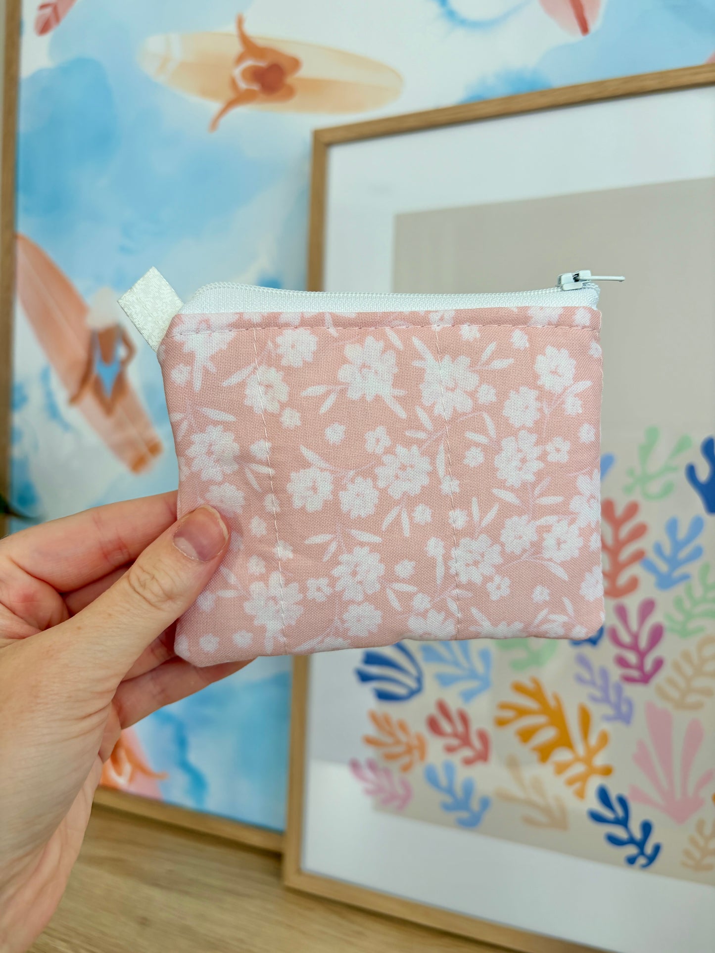 Floral Ballerina Keychain Wallet