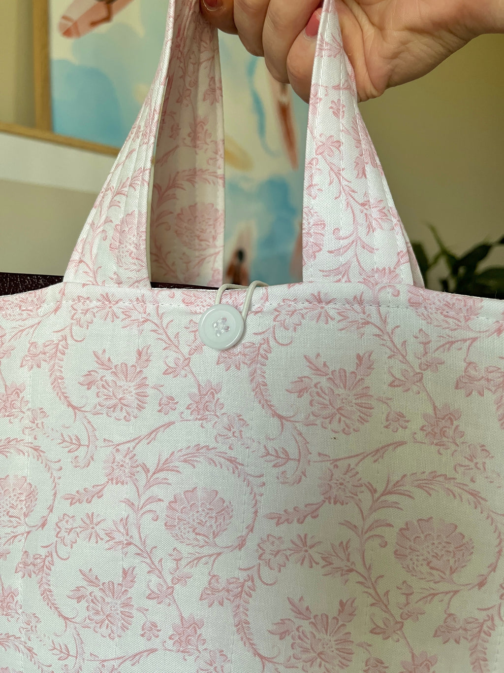 Vintage Pink Bible Tote