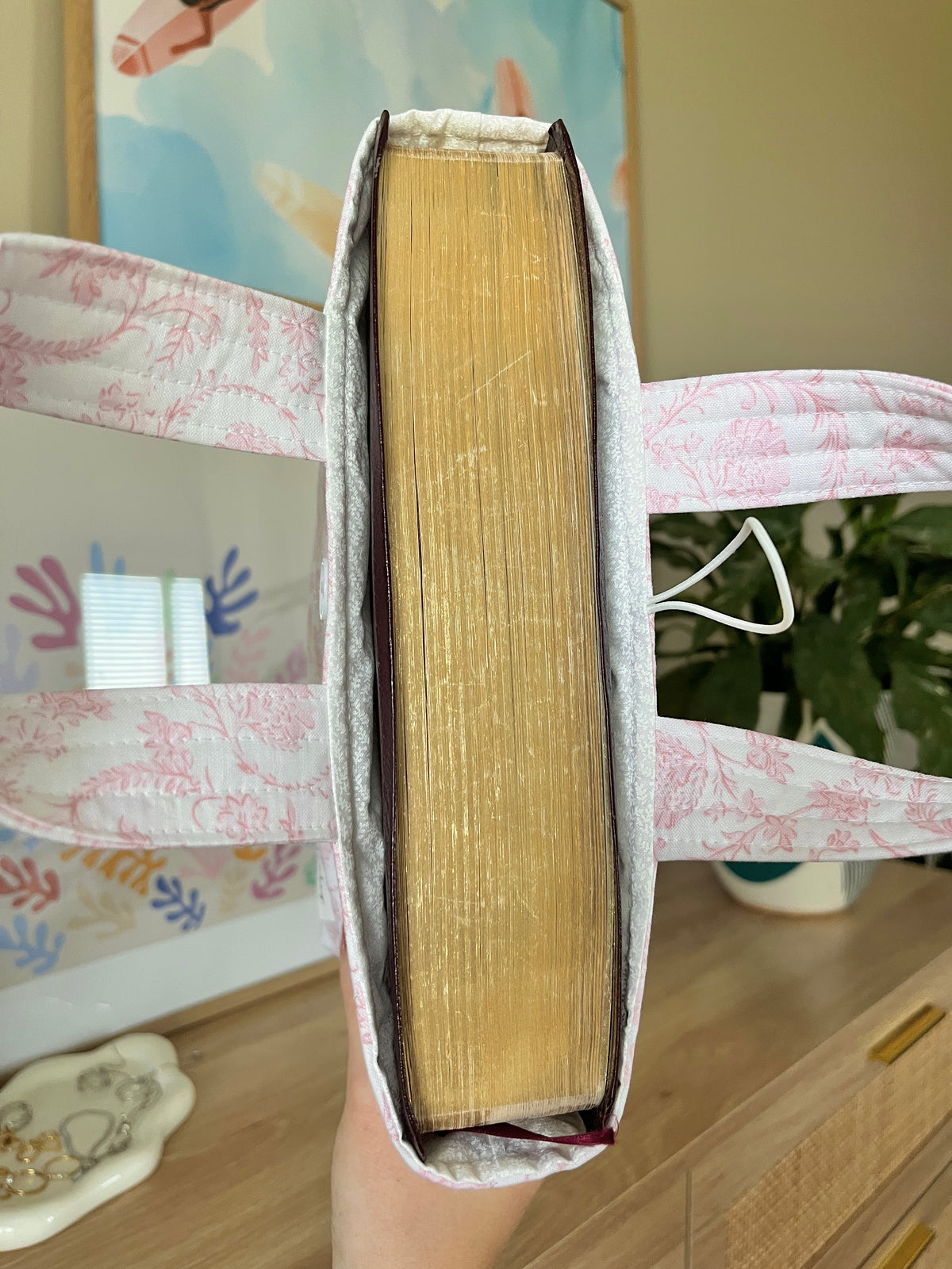 Vintage Pink Bible Tote
