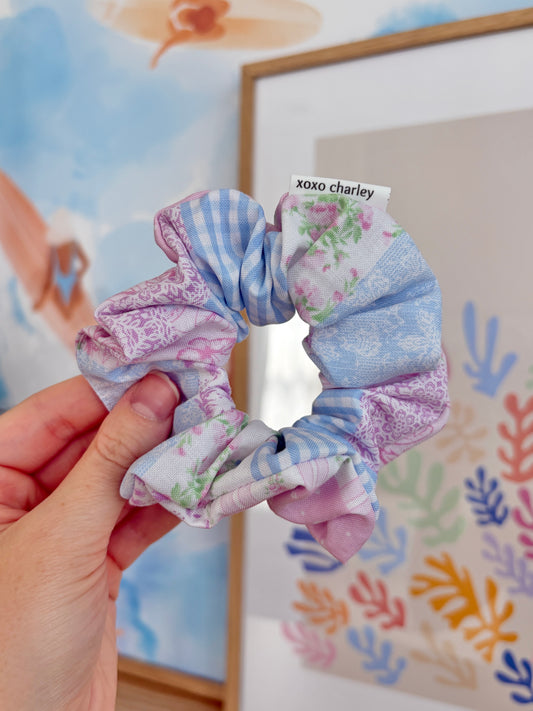 Pink Patchwork Scrunchie