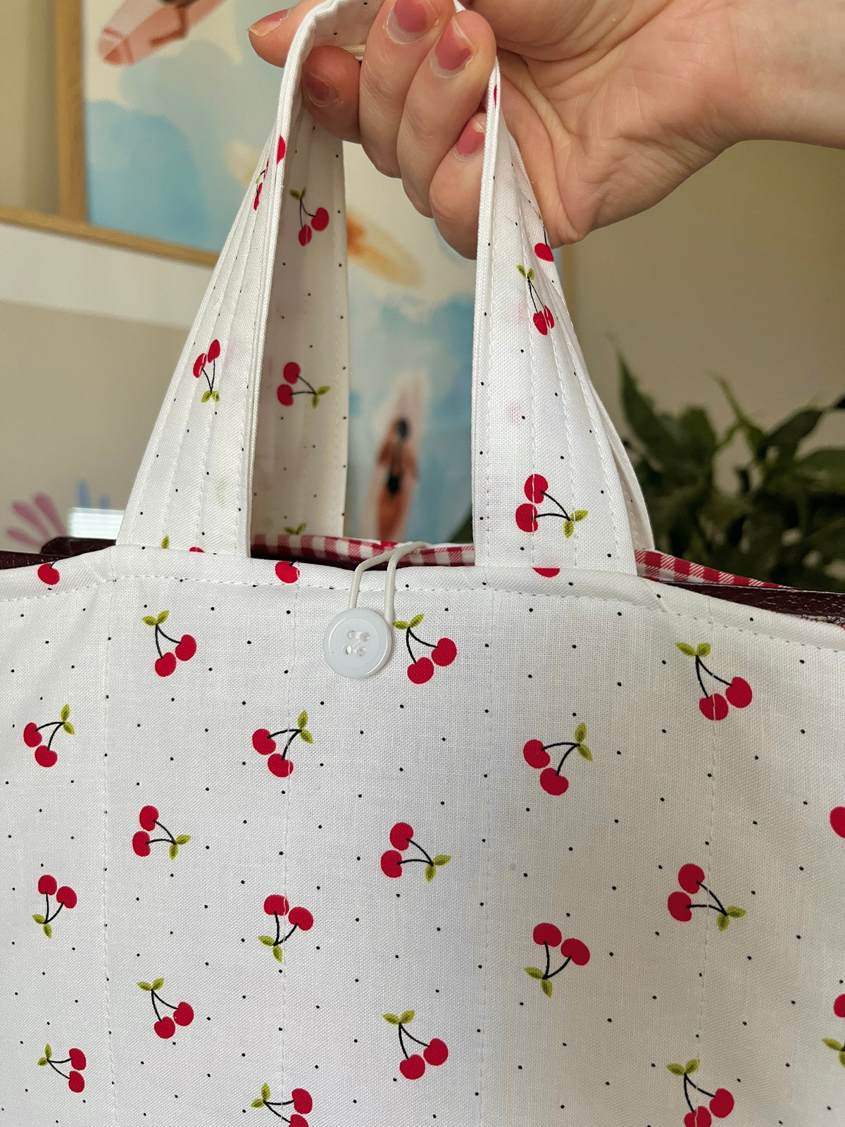 Cherry Red Bible Tote