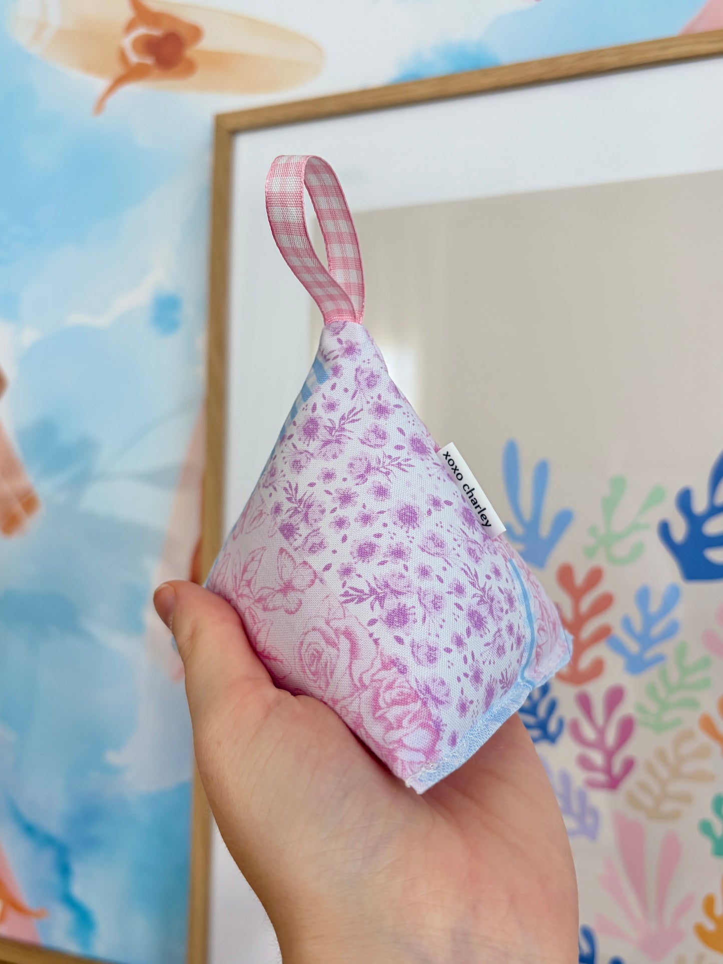 Pink Patchwork Pattern Weight