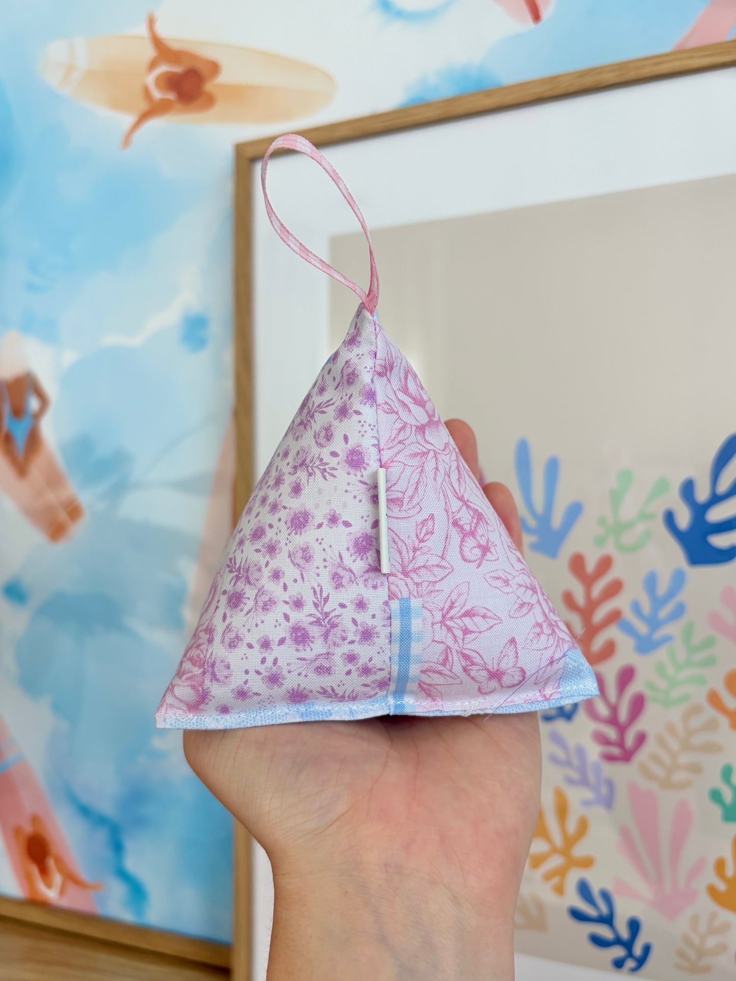 Pink Patchwork Pattern Weight