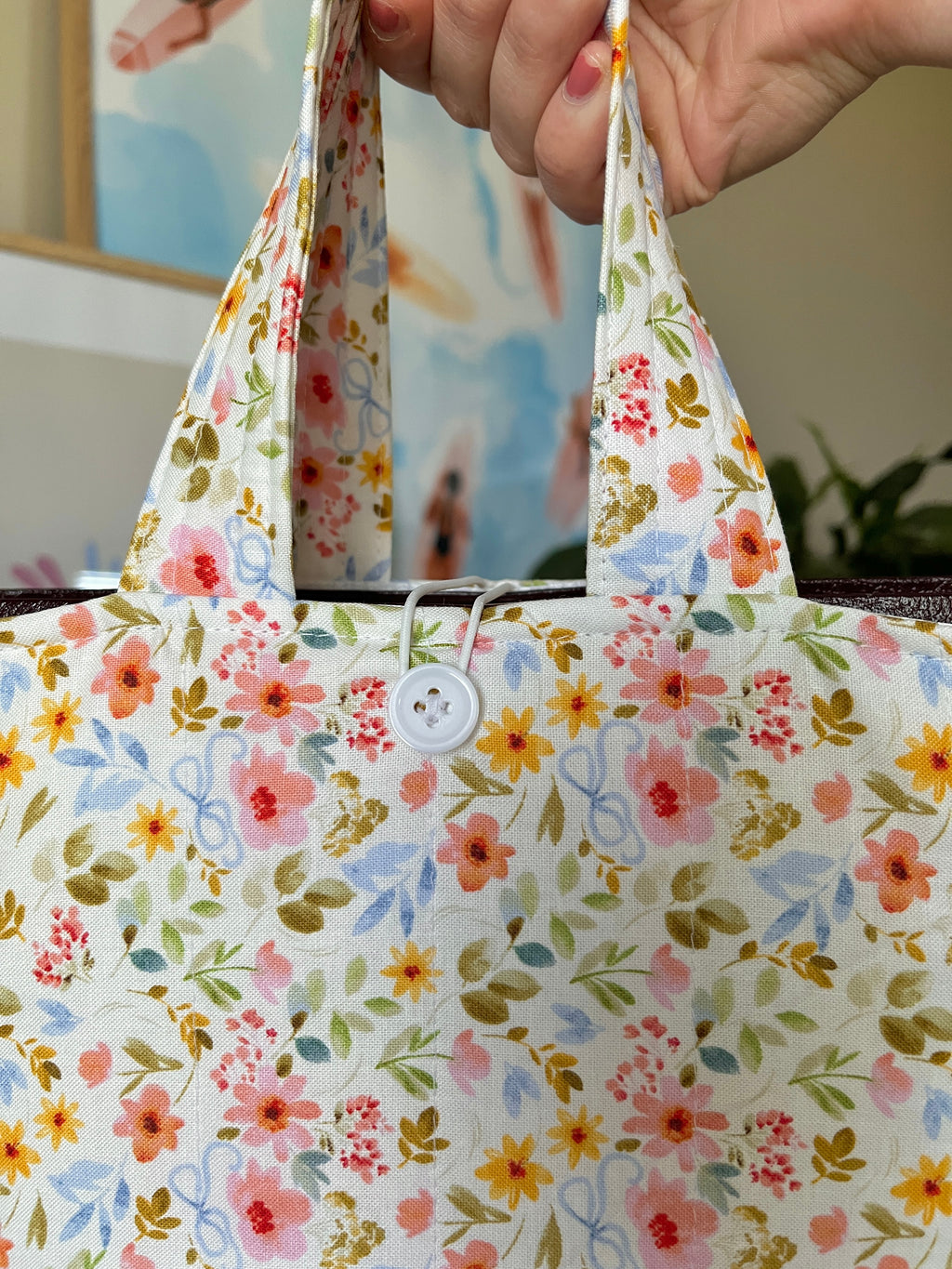 Bright Floral Bible Tote