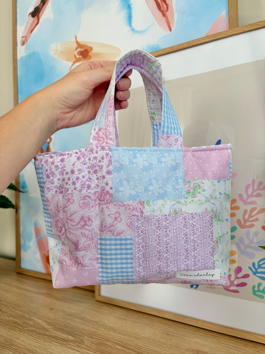 Pink Patchwork Bible Tote