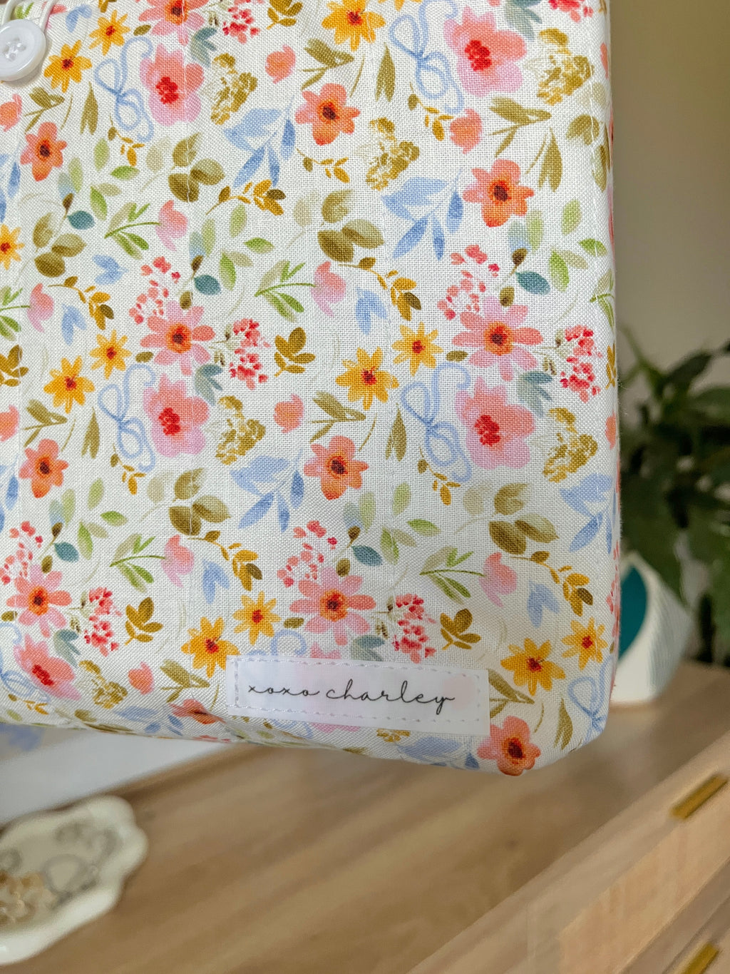 Bright Floral Bible Tote