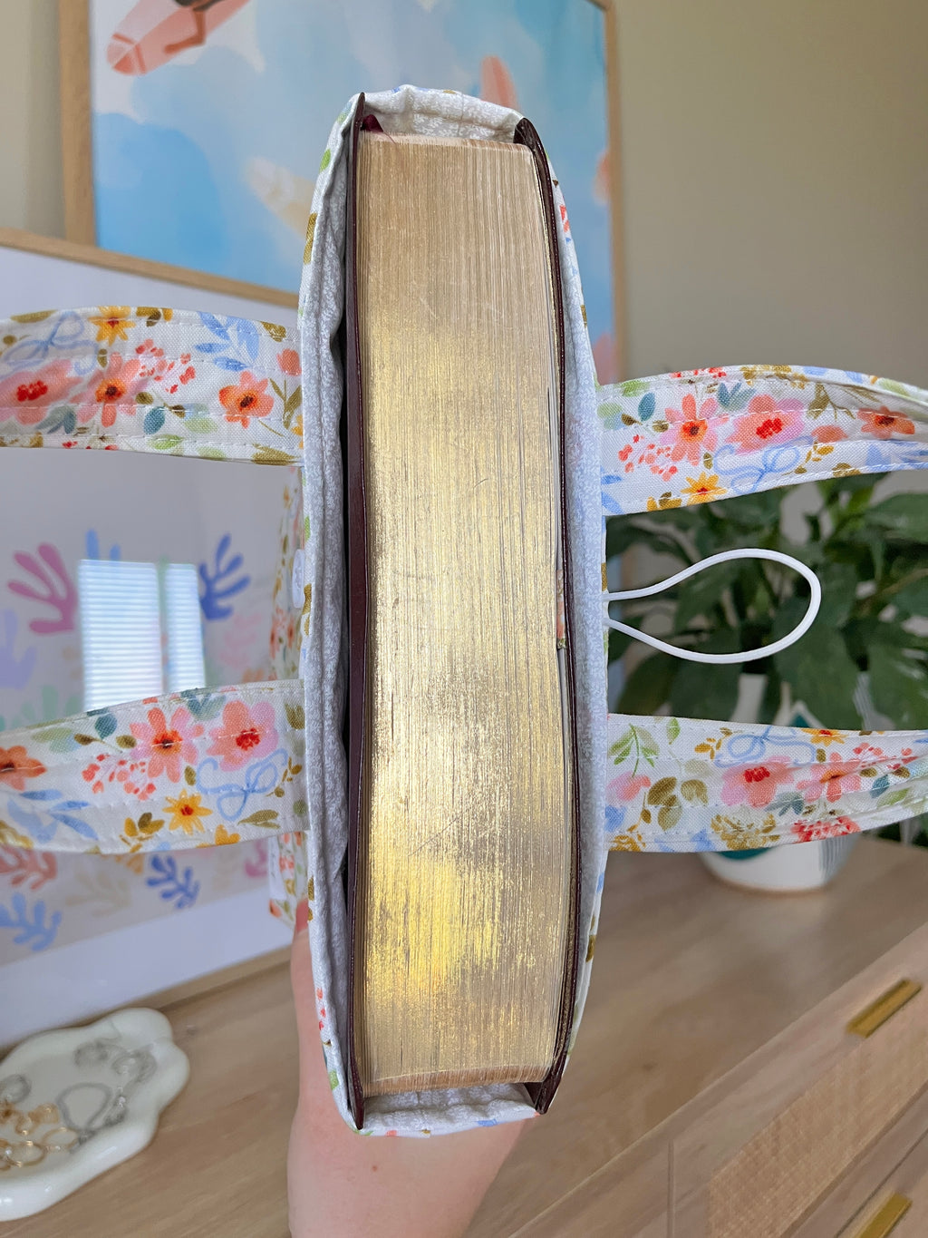 Bright Floral Bible Tote
