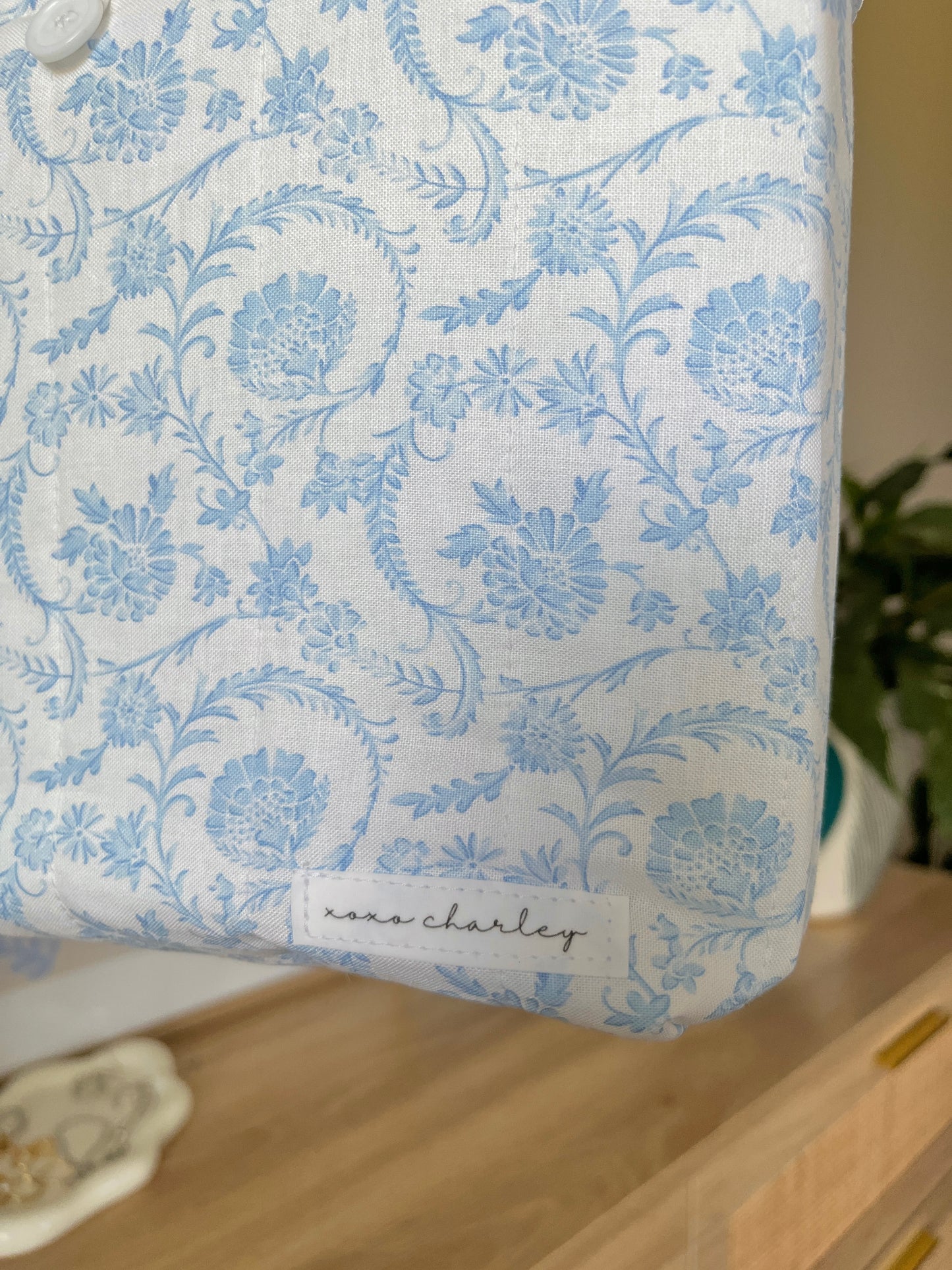 The Vintage Blue Bible Tote