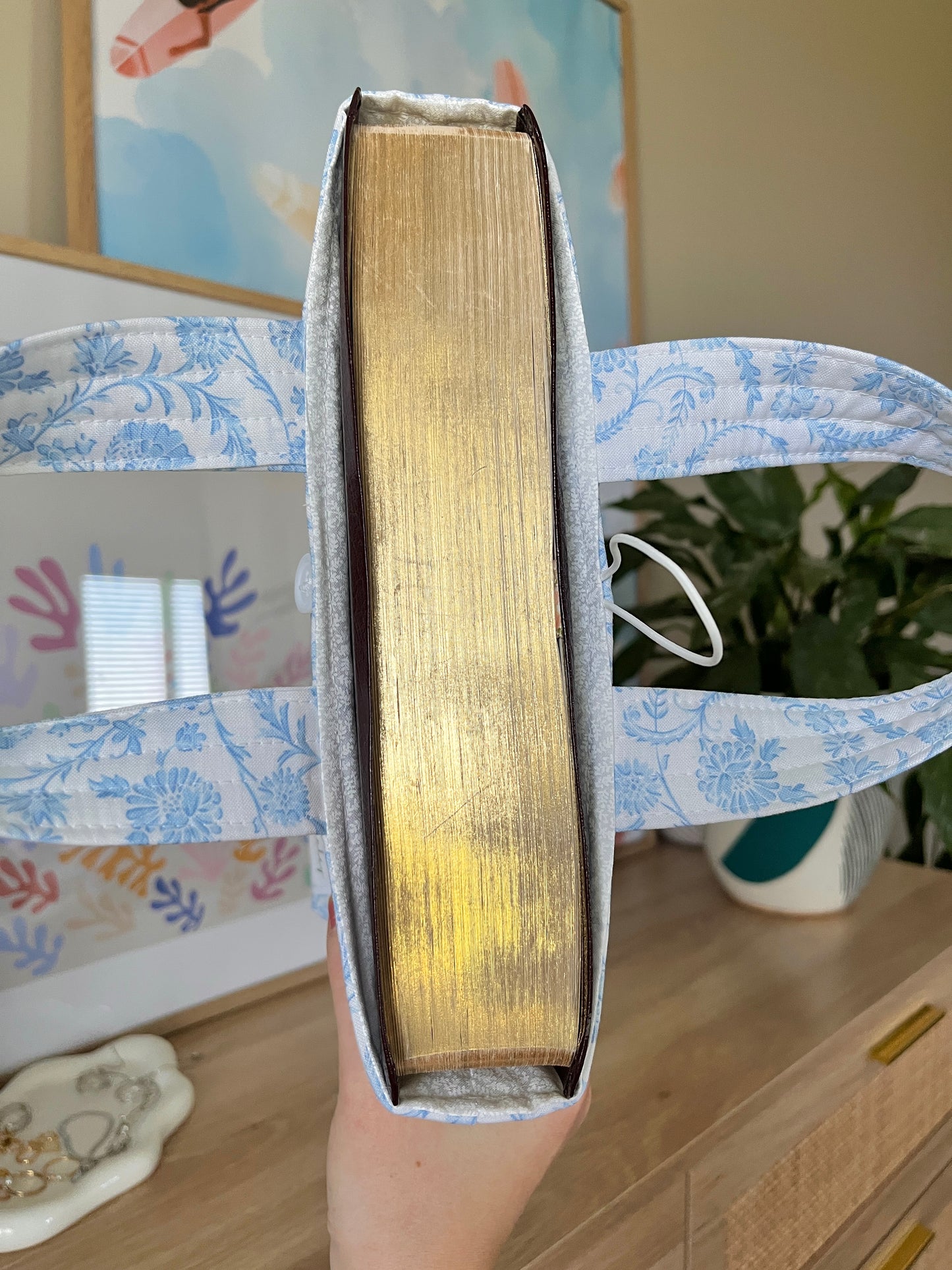 The Vintage Blue Bible Tote
