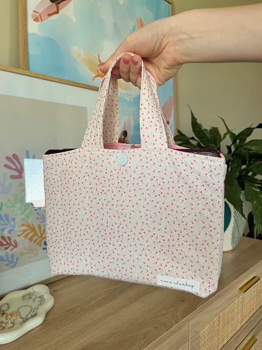 The Tiny Pink Hearts Bible Tote