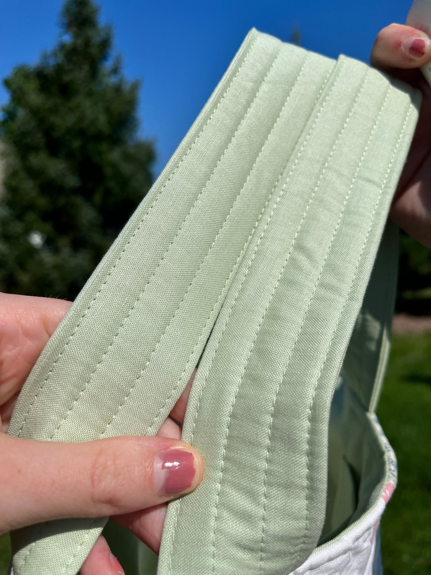 The Matcha Quilted Scrap Mini Tote Bag *limited-edition*