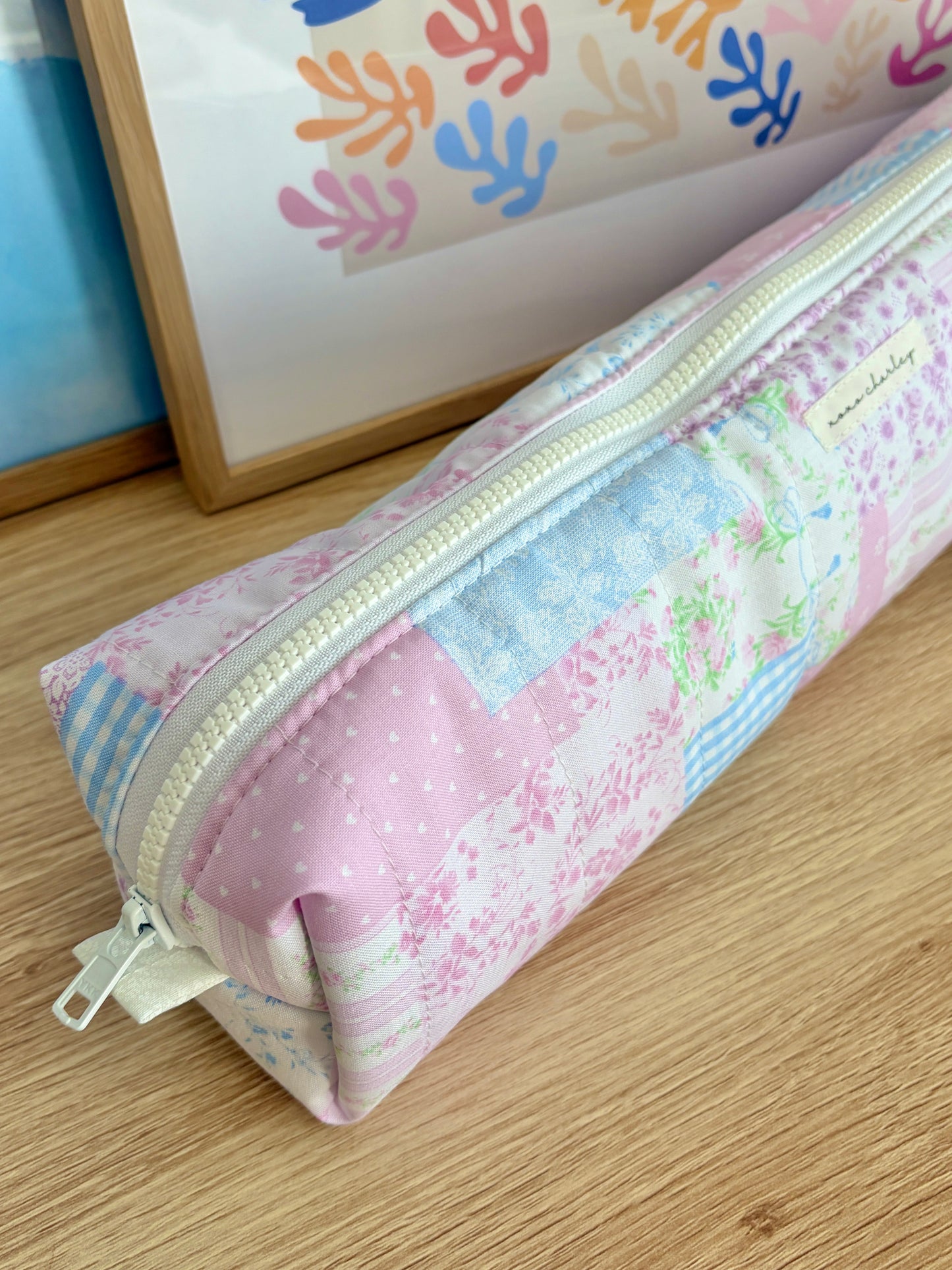 Pink Patchwork Medium Hair Tools Bag