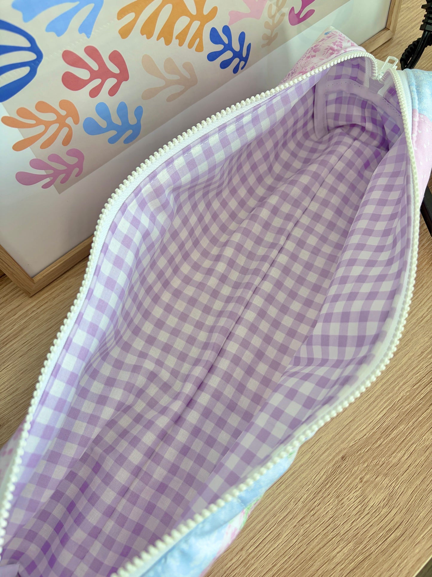 Pink Patchwork Medium Hair Tools Bag
