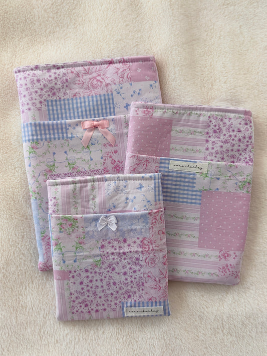 Pink Patchwork E-Reader/Book Sleeve