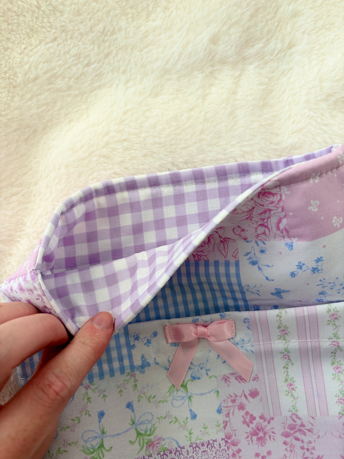Pink Patchwork E-Reader/Book Sleeve