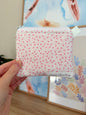 Tiny Pink Hearts Keychain Wallet