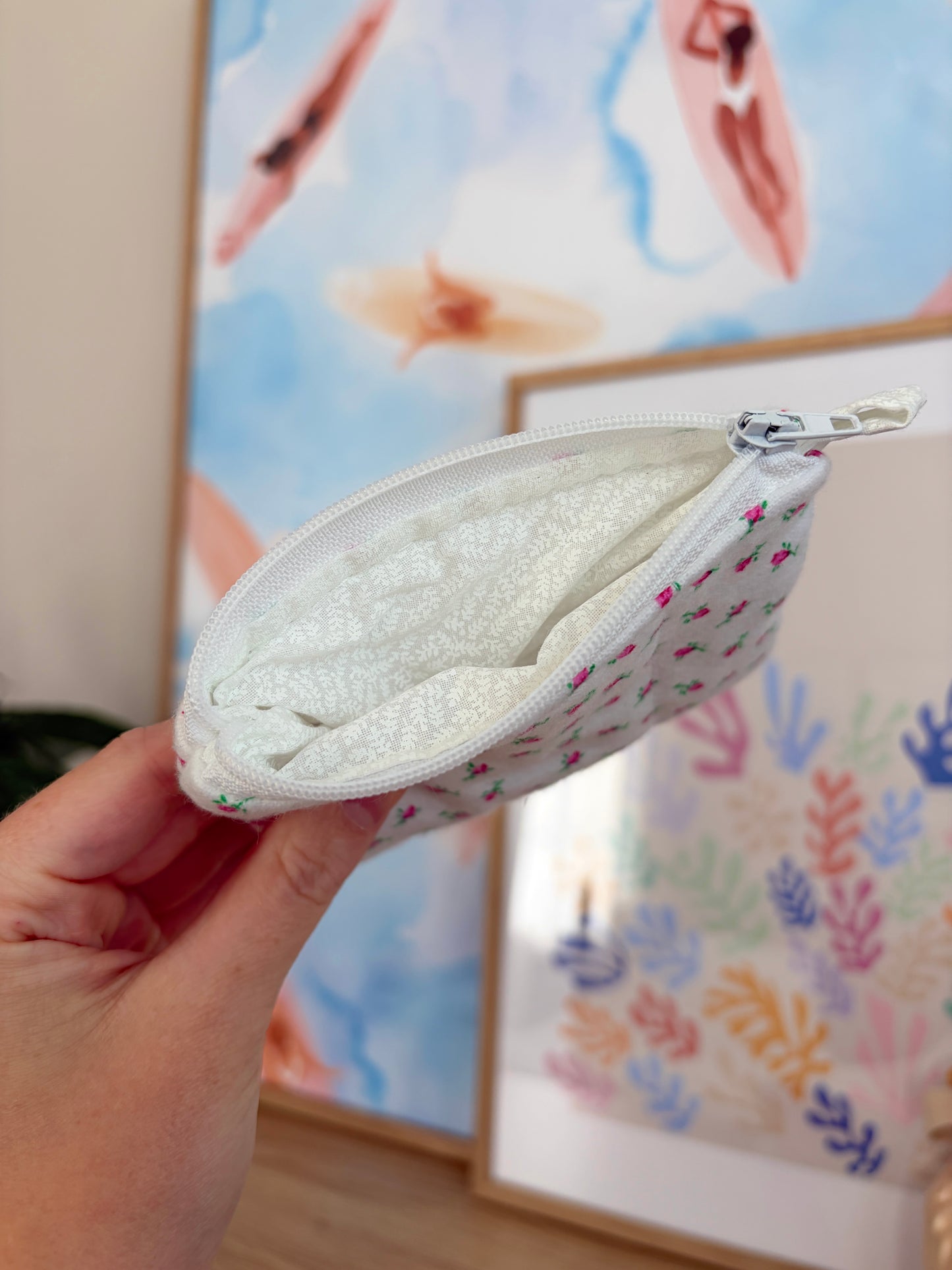 Mini Rose Keychain Wallet