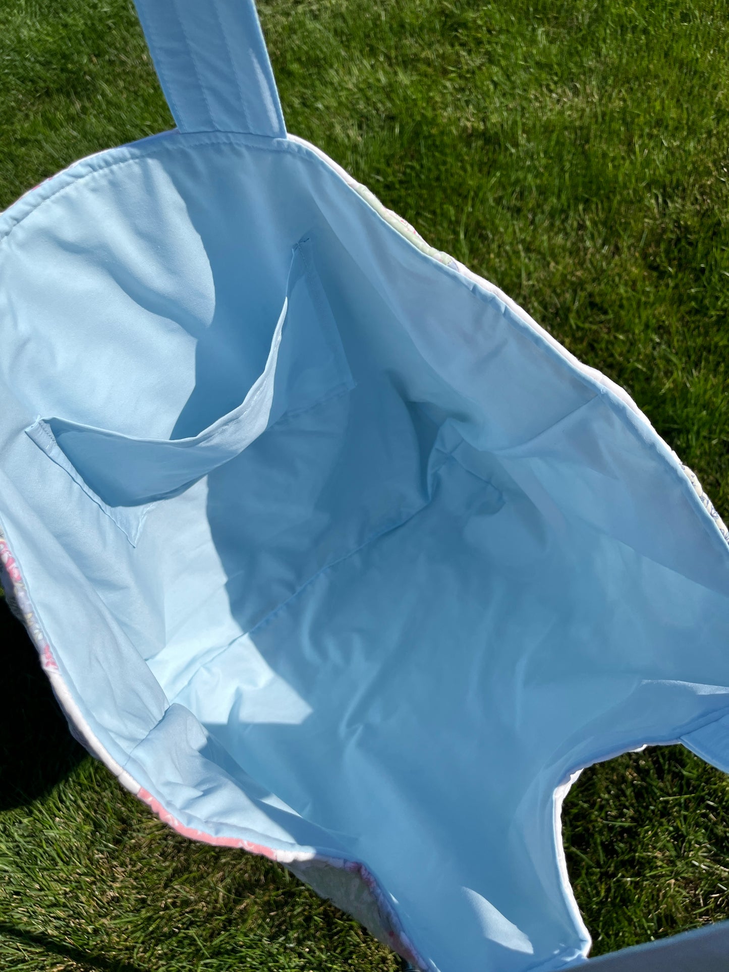 The Sky Blue Quilted Weekender Tote Bag #1 *limited-edition*