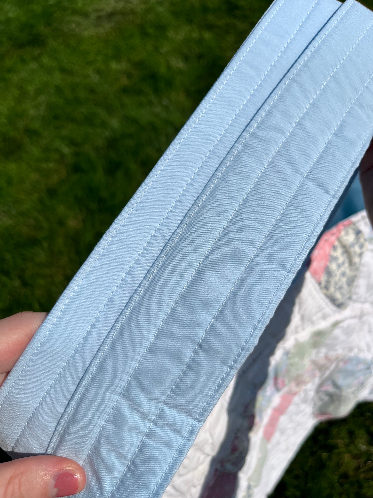 The Sky Blue Quilted Weekender Tote Bag #1 *limited-edition*
