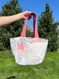 The Raspberry Quilted Mini Tote Bag *limited-edition*