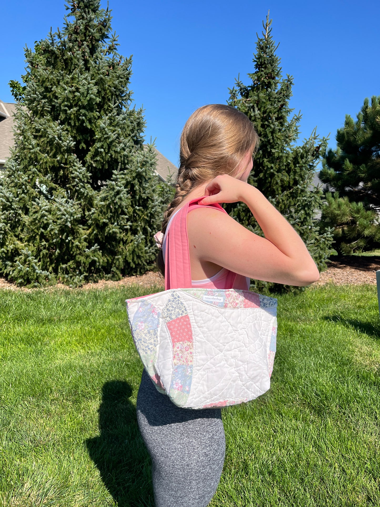 The Raspberry Quilted Mini Tote Bag *limited-edition*