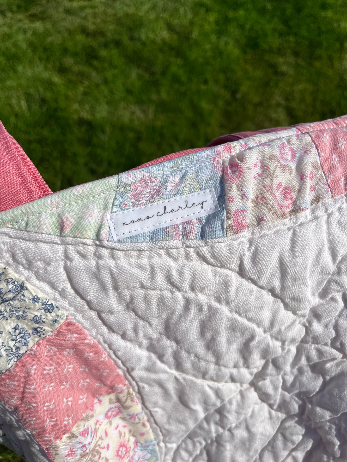 The Raspberry Quilted Mini Tote Bag *limited-edition*