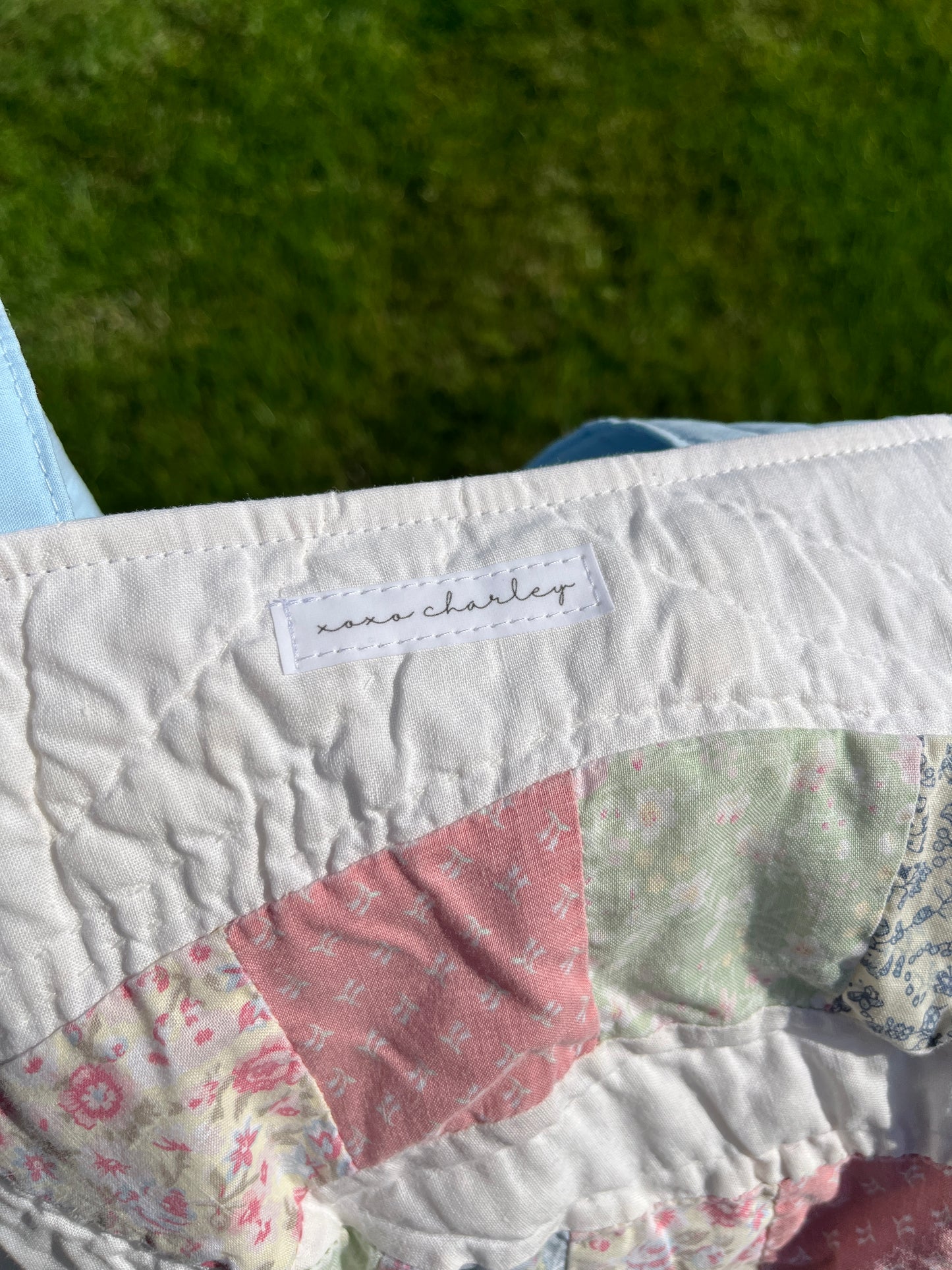 The Sky Blue Quilted Mini Tote Bag *limited-edition* #1