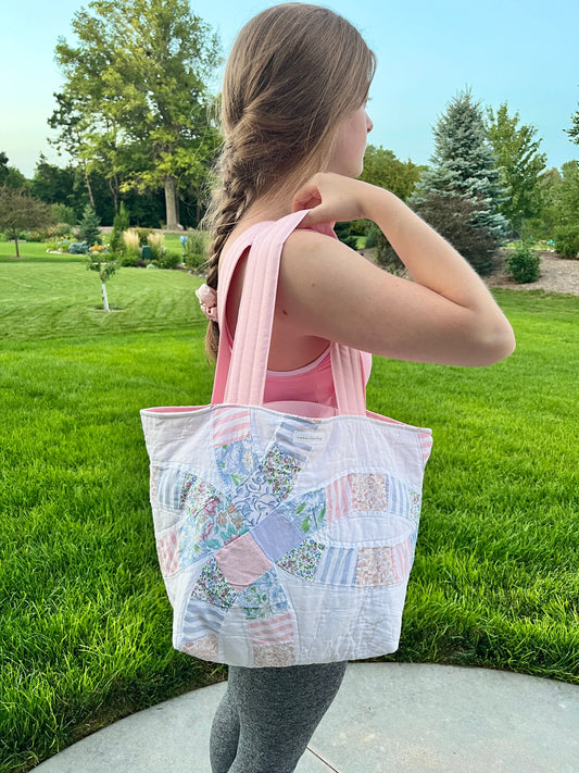 The Baby Pink Quilted Large Tote Bag #2 *limited-edition*