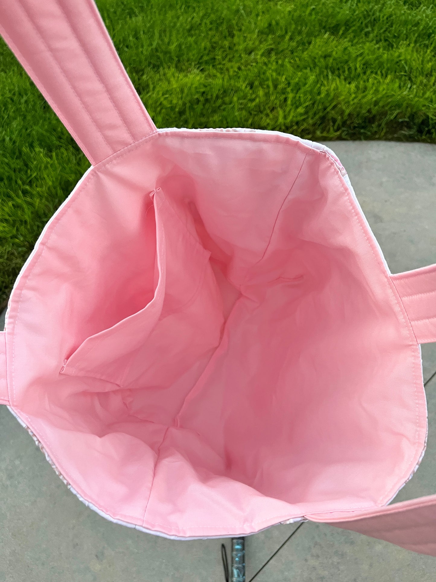 The Baby Pink Quilted Large Tote Bag #2 *limited-edition*