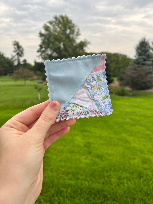 Upcycled Quilt Fabric Corner Bookmark #1 *limited-edition*