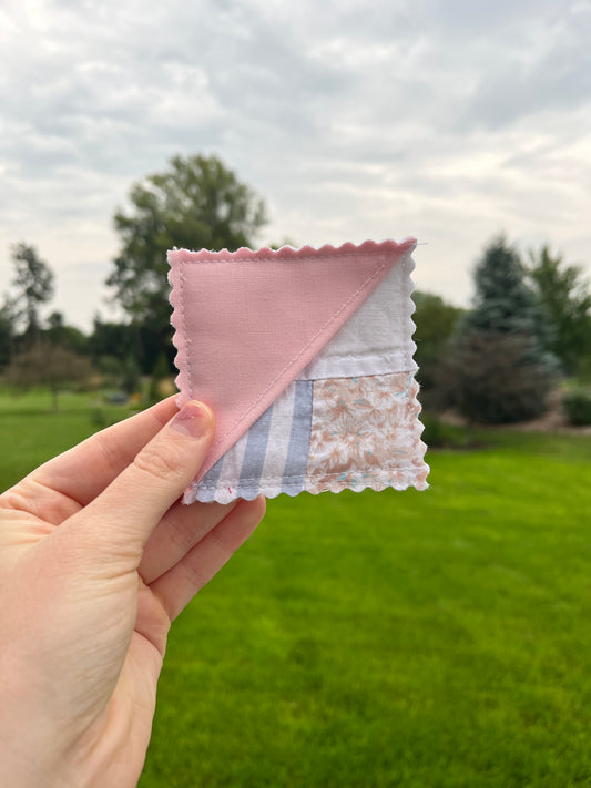 Upcycled Quilt Fabric Corner Bookmark #2 *limited-edition*