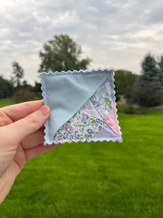 Upcycled Quilt Fabric Corner Bookmark #4 *limited-edition*
