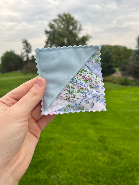 Upcycled Quilt Fabric Corner Bookmark #9 *limited-edition*