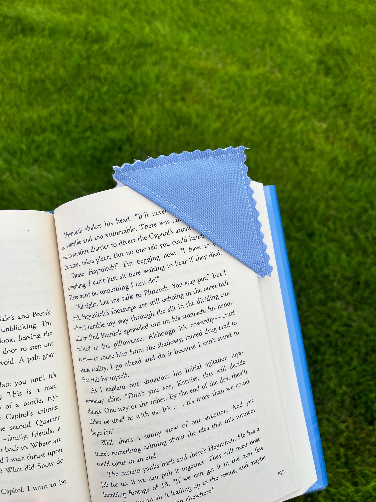 Upcycled Quilt Fabric Corner Bookmark #15 *limited-edition*