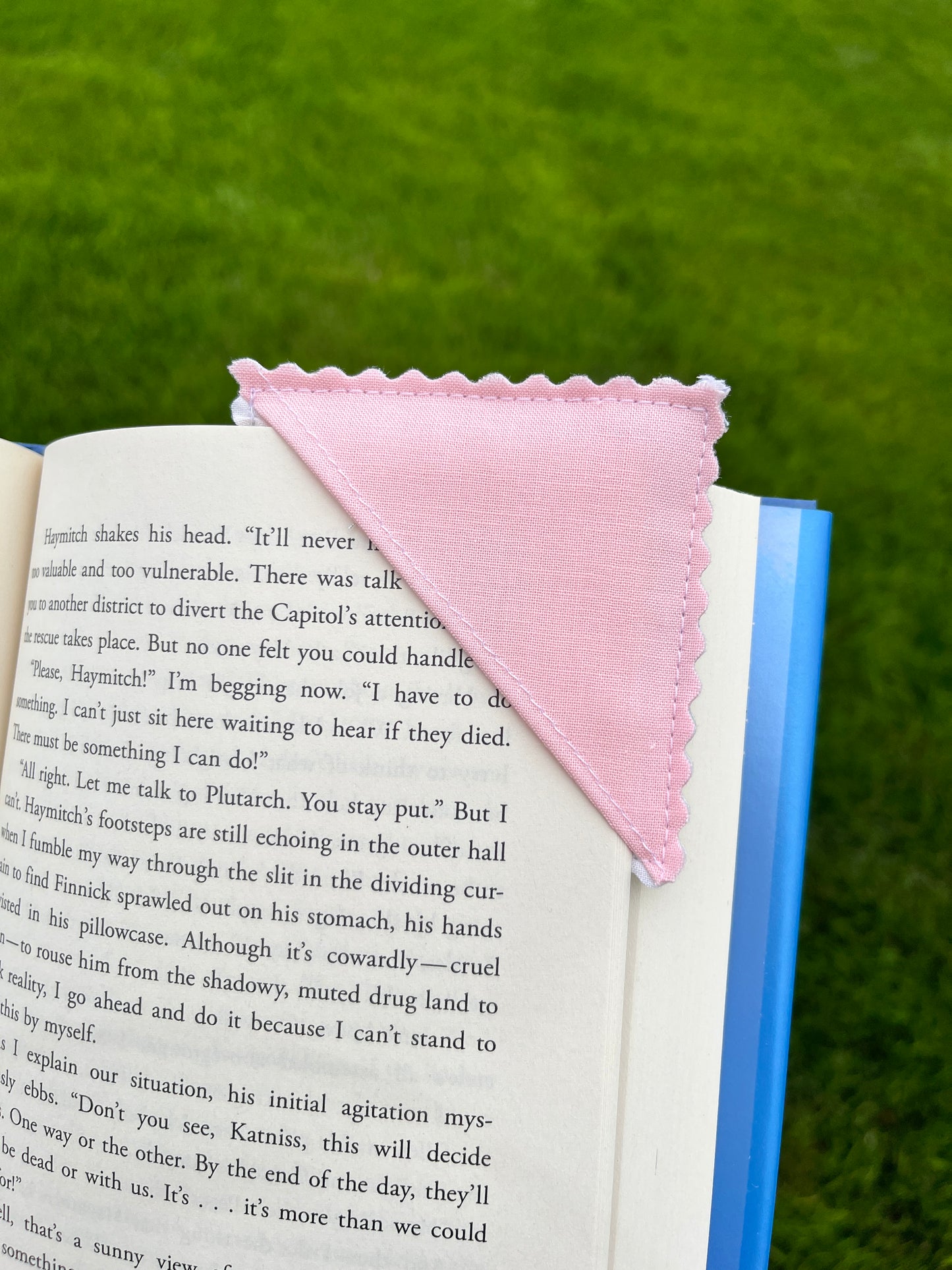Upcycled Quilt Fabric Corner Bookmark #7 *limited-edition*