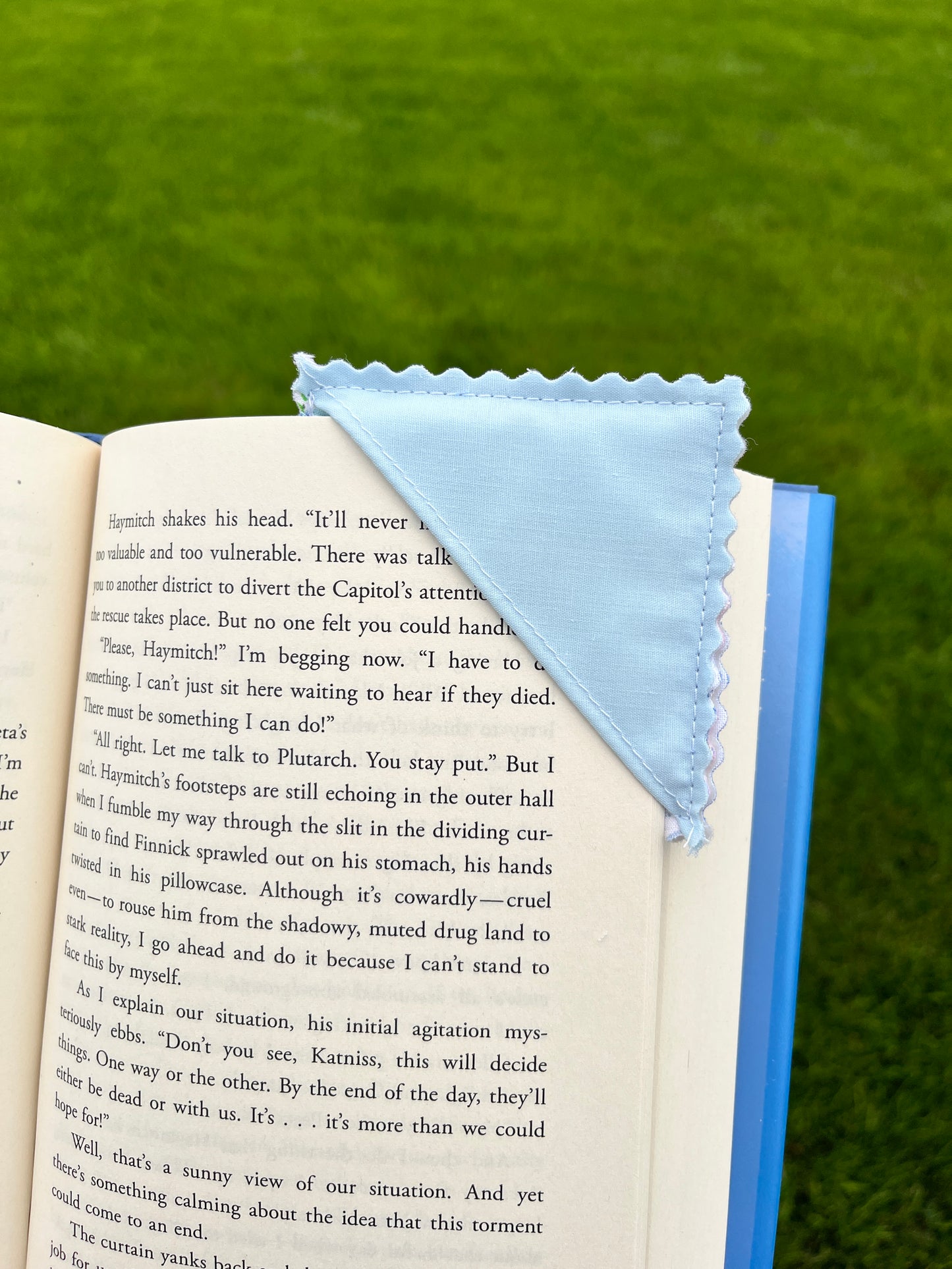 Upcycled Quilt Fabric Corner Bookmark #4 *limited-edition*