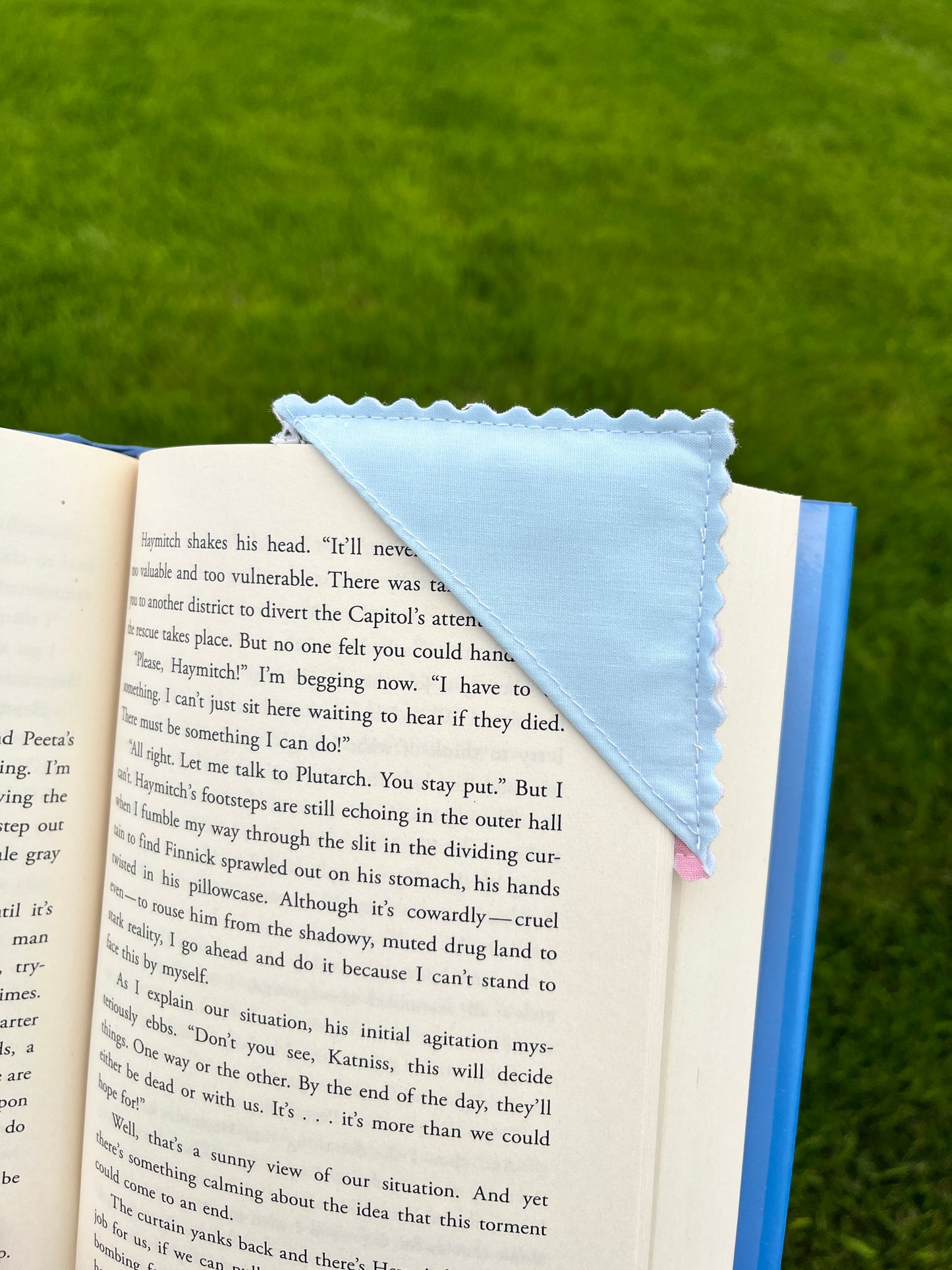 Upcycled Quilt Fabric Corner Bookmark #1 *limited-edition*