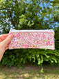 Ditsy Picnic Pink Pencil & Glasses Case