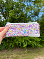 Ditsy Picnic Purple Pencil & Glasses Case