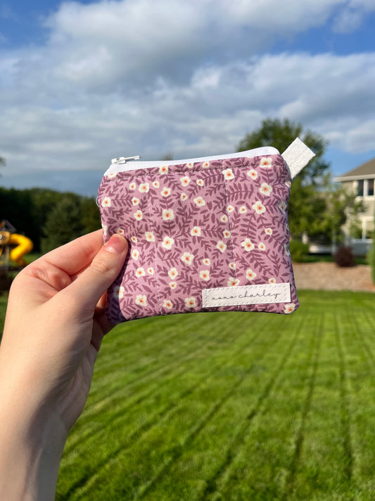 The Light Patchwork Floral Keychain Wallet *limited-edition*