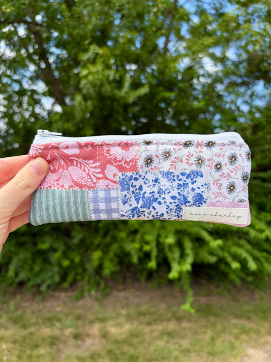 Colorful Picnic Pencil & Glasses Case