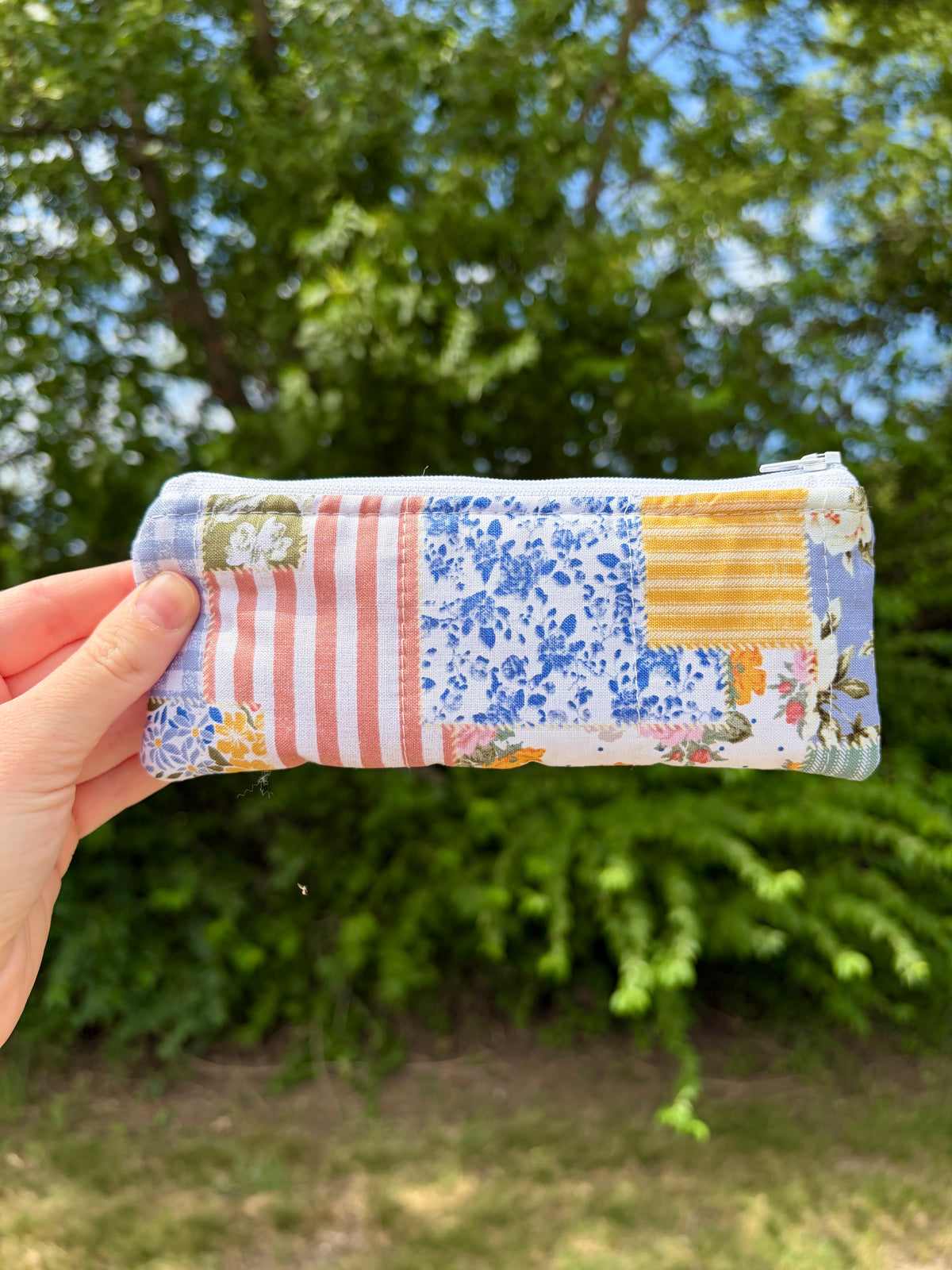 Colorful Picnic Pencil & Glasses Case
